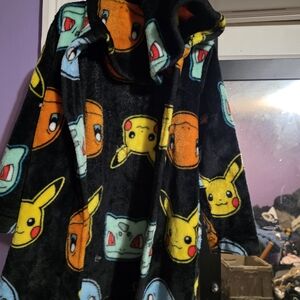 Pokemon Black and Yellow Kids Pajama Robe